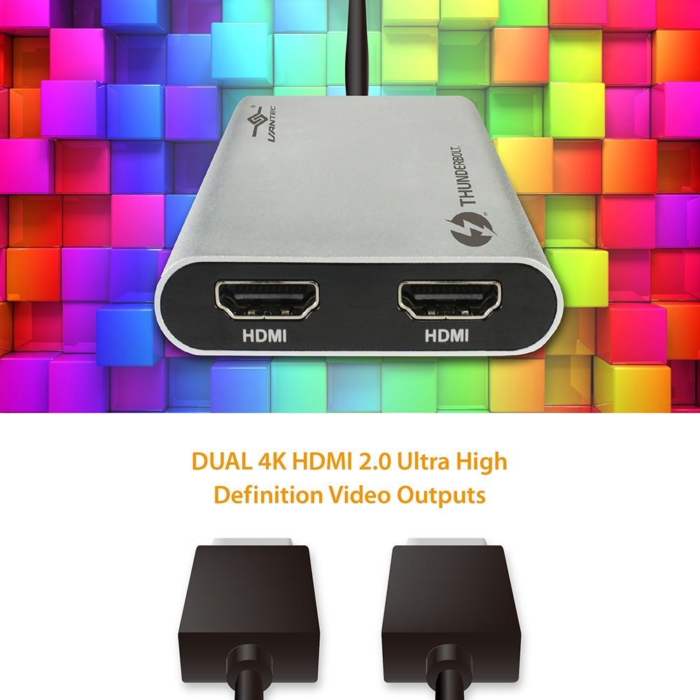 TB3DUAL4KHDMI, i-tec Thunderbolt 3 adaptateur vidéo double HDMI/60Hz