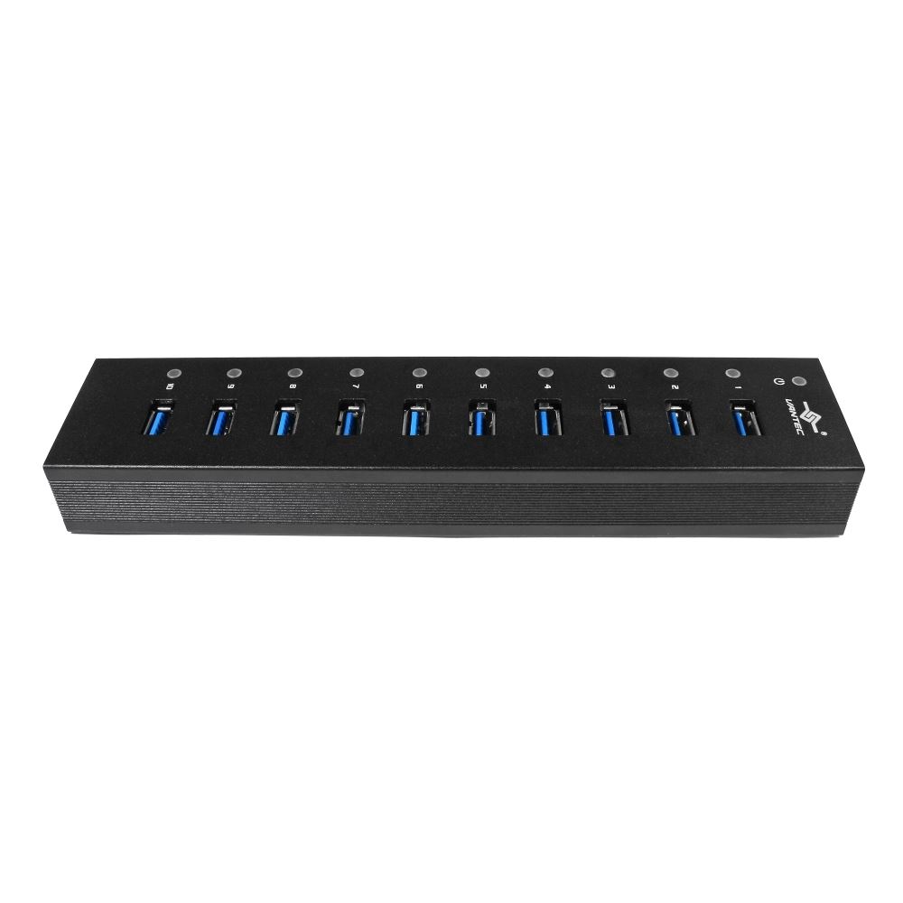 BYTECC U3-10HUB USB 3.0 Super Speed 10 Ports HUB 5Gbps Data Rate With AC 60  Watt 