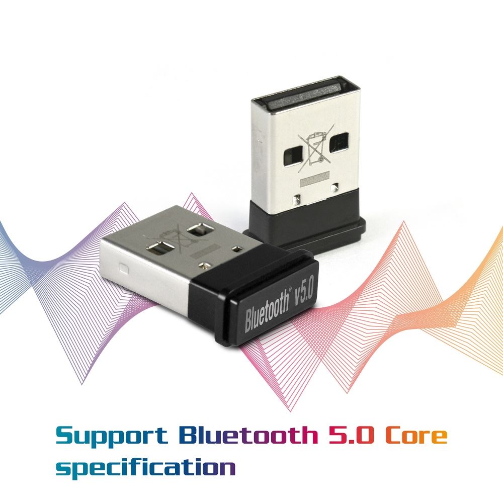 Bluetooth Adapters for PC – Micro Bluetooth 5.0 USB Adapter with BR/EDR/BLE